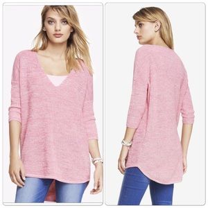 Pink Marled london tunic sweater